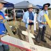 Walter Ainsley, Mike Keller, and Dave Semenaro prior to the 2X Mooney mass launch